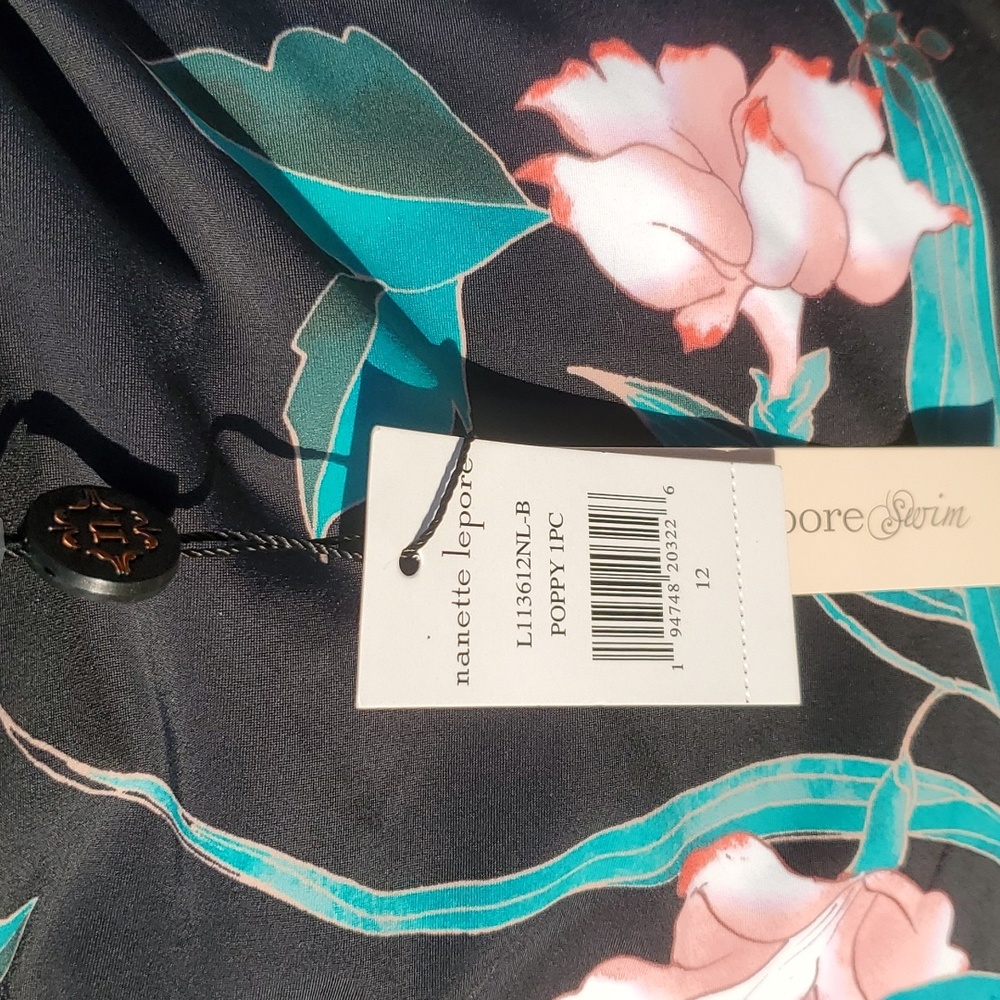 Nanette Lepore Poppy Onepice Swimsuit Size 12 - Picture 7 of 7
